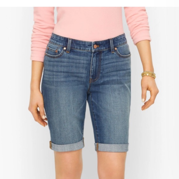 Talbots Flawless Denim Boyfriend Shorts 
